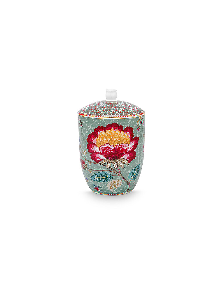PIP STUDIO Dose mit Deckel 1500ml BLOOMING TALES Fantasy Blue hellblau baby